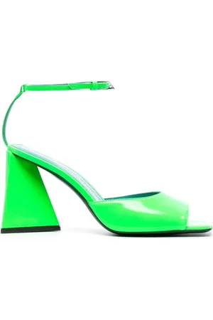 The Attico Buty, Kobieta, Zielony, 37 EU, Skóra, Sandały Piper