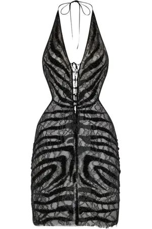 Roberto Cavalli Sukienki, Kobieta, Czarny, S, Złota Sukienka Mini z Cekinami