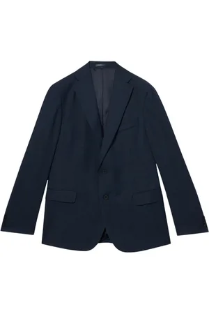Brooks Brothers Kurtki, Mężczyzna, Niebieski, 4XL, Wełna, Garnitur z dziewiczej wełny