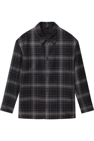 Fendi Koszule, Mężczyzna, Wielobarwność, M, Wełna, Camicia Manica Lunga Shirt