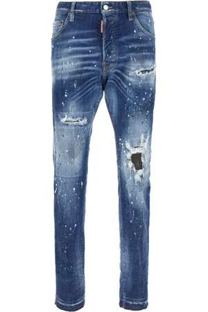 Dsquared2 Jeansy, Mężczyzna, Niebieski, M, Denim, Klasyczne jeansy denim na co dzień