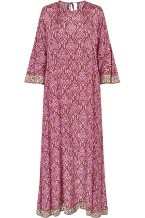 Lollys Laundry Sukienki, Kobieta, Różowy, L, Sukienka Maxi Boho Dream