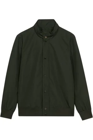 Brooks Brothers Kurtki, Mężczyzna, Zielony, S, Poliester, Zielona Bluzka Bomberka
