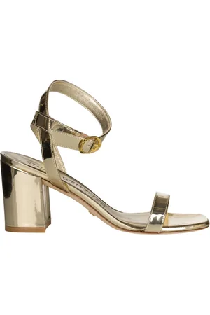 Stuart Weitzman Buty, Kobieta, Żółty, 36 EU, Skóra, Sandały na wysokim obcasie Nearlybare