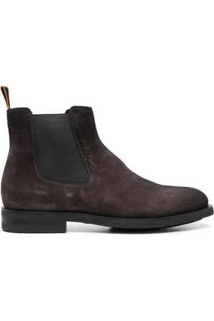 santoni Buty, Mężczyzna, brązowy, 44 EU, Zamsz, Suede Chelsea Botki