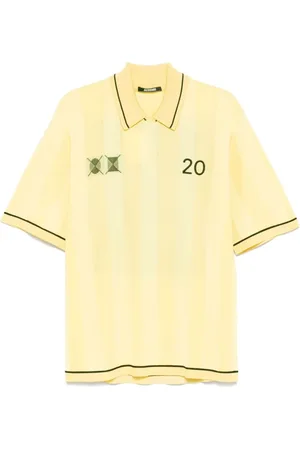 Jacquemus Koszulki, Mężczyzna, Żółty, S, Żółty T-shirt Stylowy Design Wyjścia Casualowe