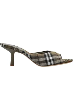 Burberry Buty, Kobieta, Wielobarwność, 38 EU, Skóra, Klapki na Obcasie