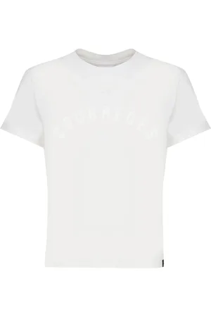 Courrèges Koszulki, Kobieta, Biały, L, Bawełna, Logo Tee