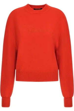 Roberto Cavalli Swetry, Kobieta, Czerwony, M, Czerwony Sweter Z Dzianiny