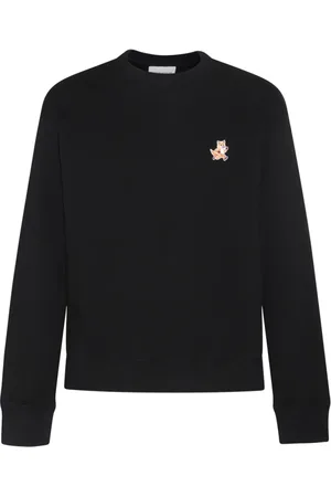 Maison Kitsuné Bluzy, Mężczyzna, Czarny, S, Bawełna, Bluza Speedy Fox Patch