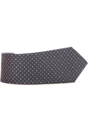 CANALI Akcesoria, Mężczyzna, Szary, ONE SIZE, Gładki jedwabny krawat