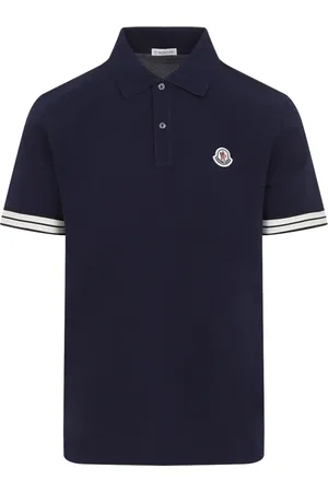 Moncler Koszulki, Mężczyzna, Niebieski, L, Niebieski T-shirt Styl Casual