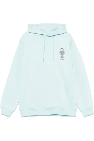 Drôle de Monsieur Bluzy, Mężczyzna, Niebieski, M, Clear Hooded Sweater