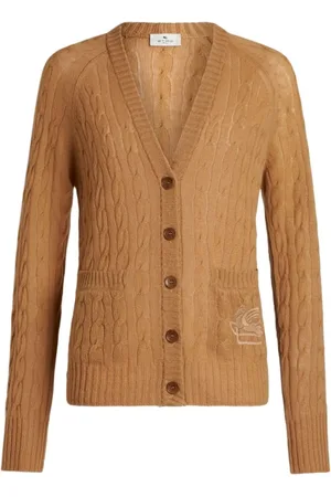 Etro Swetry, Kobieta, Beżowy, XS, Kaszmir, Cardigan