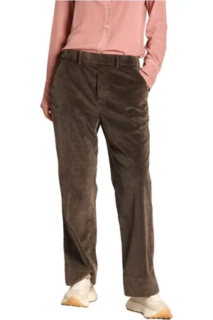 Masons Spodnie, Kobieta, brązowy, 2XS, Bawełna, Wygodne Proste Spodnie Chino Sztruksowe