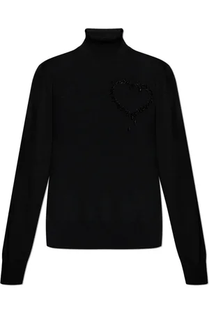Dsquared2 Swetry, Kobieta, Czarny, S, Wełna, Wełniany golf
