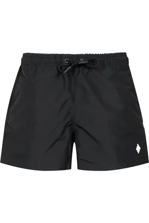 MARCELO BURLON Stroje kąpielowe, Mężczyzna, Czarny, S, Czarne Bokserki Kąpielowe