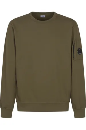 C.P. Company Bluzy, Mężczyzna, Zielony, XL, Bluza Crew Neck