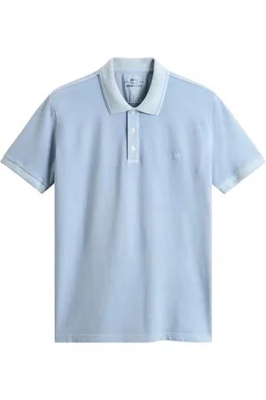 Woolrich Koszulki, Mężczyzna, Niebieski, XL, Jasnoniebieskie T-shirty i Pola