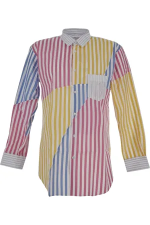 Comme des Garçons Koszule, Mężczyzna, Wielobarwność, S, Bawełna, Koszula z nadrukiem
