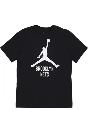 Jordan Koszulki, Mężczyzna, Czarny, L, Koszulka Brooklyn Nets Basketball Czarna