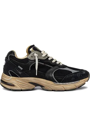 Crime london Buty, Mężczyzna, Czarny, 44 EU, Skóra, Czarne sneakersy z włoskim designem premium