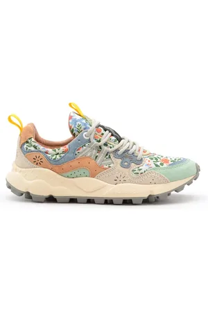 Flower Mountain Buty, Kobieta, Wielobarwność, 35 EU, Nylon, Kwiatowe Sportowe Sneakersy