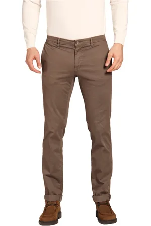 Masons Spodnie, Mężczyzna, brązowy, L, Bawełna, Spodnie Chino Gabardine Stretch Regular Fit