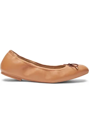 Stuart Weitzman Buty, Kobieta, brązowy, 38 1/2 EU, Skóra, Bardot Bow Flat