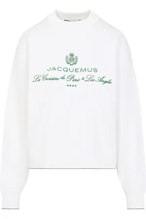 Jacquemus Bluzy, Kobieta, Biały, S, Biała Sweter Elegancki Design Wygodny Look
