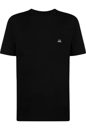 C.P. Company Koszulki, Mężczyzna, Czarny, S, Czarne T-shirty i Pola