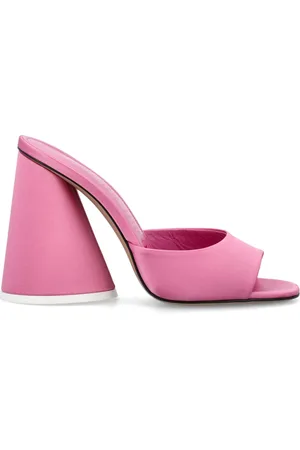 The Attico Buty, Kobieta, Różowy, 36 EU, Skóra, Luz Satin Mule