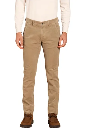 Masons Spodnie, Mężczyzna, Zielony, 2XL, Bawełna, Spodnie Chino Slim Fit z aksamitu
