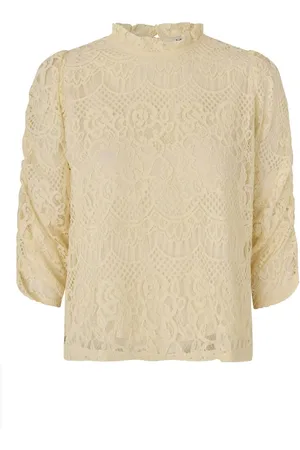 Lollys Laundry Bluzki, Kobieta, Beżowy, M, Bawełna, Liloull Blouse