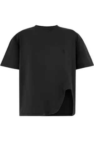 The Attico Koszulki, Kobieta, Czarny, 2XS, Bawełna, Czarny T-Shirt