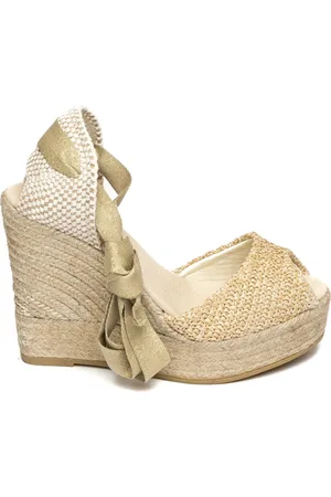 Espadrilles Buty, Kobieta, Beżowy, 36 EU, Beżowe Sandały z Sol Ceila