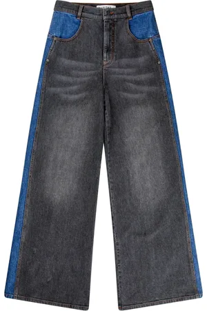 Munthe Jeansy, Kobieta, Niebieski, M, Bawełna, Eleganckie Dwukolorowe Jeansyy