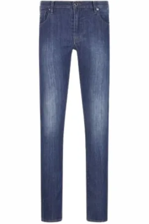 Emporio Armani Jeansy, Mężczyzna, Niebieski, W31, Bawełna, Jasne jeansy Comfort