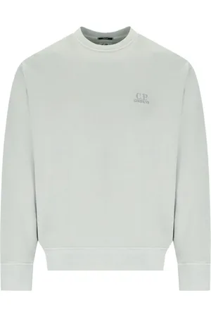 C.P. Company Bluzy, Mężczyzna, Szary, L, Bluza z polaru w paski niebieski lis