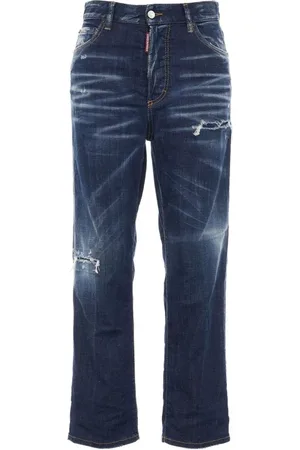 Dsquared2 Jeansy, Kobieta, Niebieski, M, Bawełna, Proste Jeansyy
