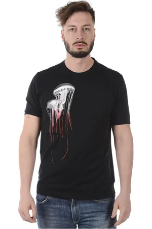Ermenegildo Zegna Koszulki, Mężczyzna, Czarny, S, Bawełna, T-Shirt Sweatshirt