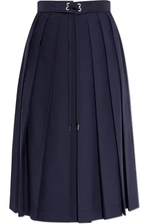 Moncler Spódnice, Kobieta, Niebieski, M, Spódnica plisowana