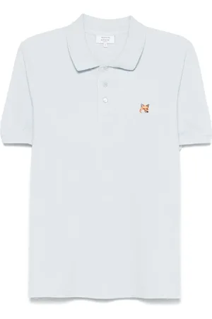 Maison Kitsuné Koszulki, Mężczyzna, Niebieski, S, Bawełna, Koszulka Polo