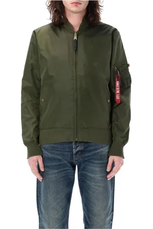 Alpha Industries Kurtki, Mężczyzna, Zielony, L, Nylon, Outdoor