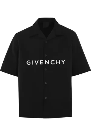Givenchy Koszule, Mężczyzna, Czarny, L, Koszulka Boxyfit z Logo Czarna