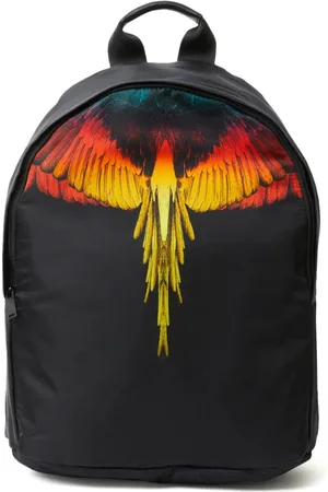 MARCELO BURLON Torebki, Mężczyzna, Czarny, ONE SIZE, Plecak Icon Wings Logo