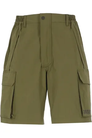Dsquared2 Szorty, Mężczyzna, Zielony, L, Bawełna, Szorty Bermuda Utility Track
