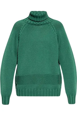 Dsquared2 Swetry, Mężczyzna, Zielony, S, Wełna, Zielony golf
