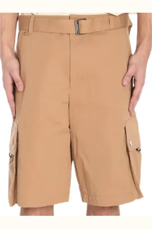 Jacquemus Szorty, Mężczyzna, brązowy, L, Cargo Bermuda Shorts