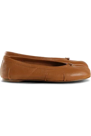 Maison Margiela Buty, Kobieta, brązowy, 38 EU, Skóra, Tabi Ballerinas